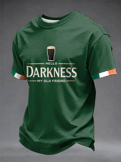 T-shirt Hello Darkness My Old Friend pour hommes