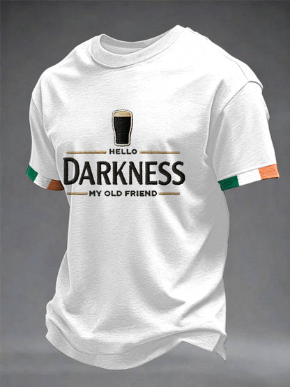 T-shirt Hello Darkness My Old Friend pour hommes