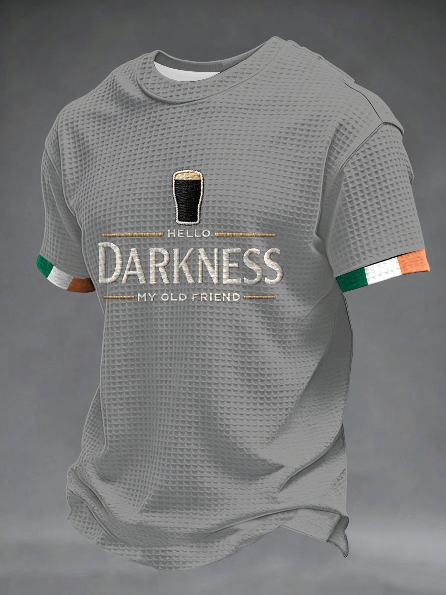 T-shirt à manches courtes Hello Darkness My Old Friend Waffle Homme