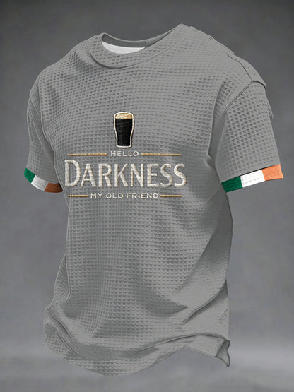 T-shirt à manches courtes Hello Darkness My Old Friend Waffle Homme