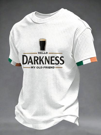 T-shirt à manches courtes Hello Darkness My Old Friend Waffle Homme