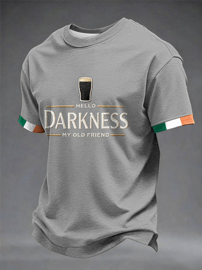 T-shirt Hello Darkness My Old Friend pour hommes