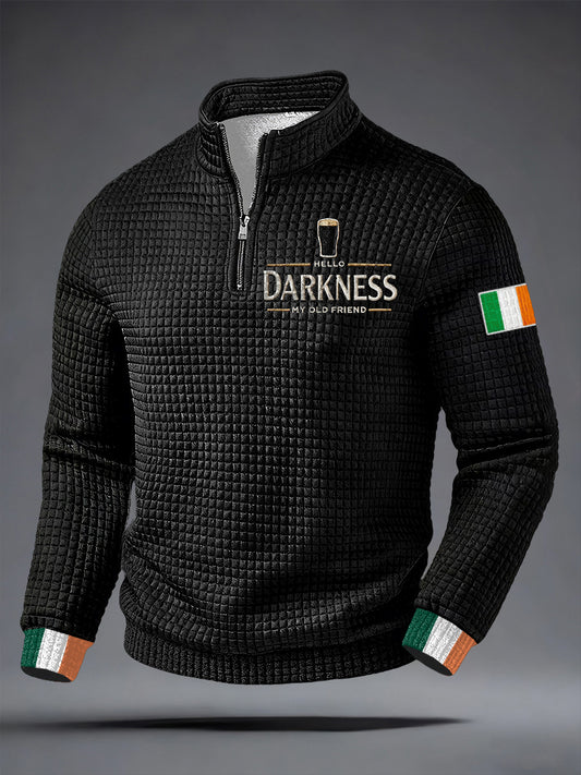 Hommes Hello Darkness My Old Friend Irish Dark Beer Sweatshirt Top