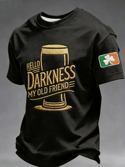 T-shirt Hello Darkness My Old Friend Homme