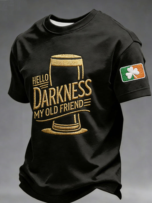 T-shirt Hello Darkness My Old Friend Homme