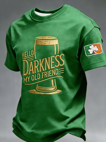 T-shirt Hello Darkness My Old Friend Homme
