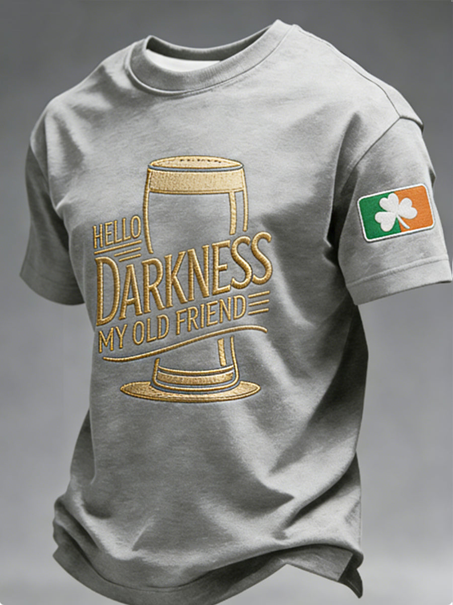 T-shirt Hello Darkness My Old Friend Homme