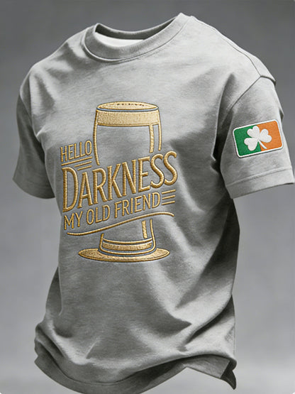 T-shirt Hello Darkness My Old Friend Homme