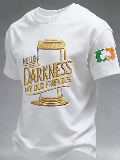 T-shirt Hello Darkness My Old Friend Homme