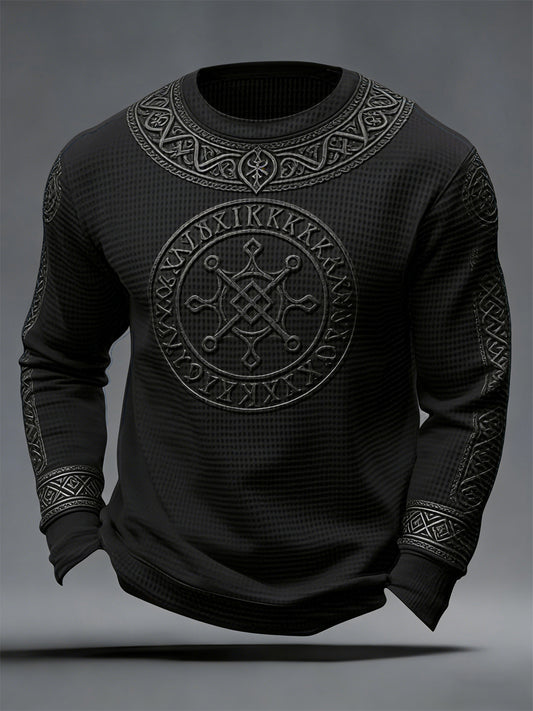 Haut en gaufre de style viking pour hommes
