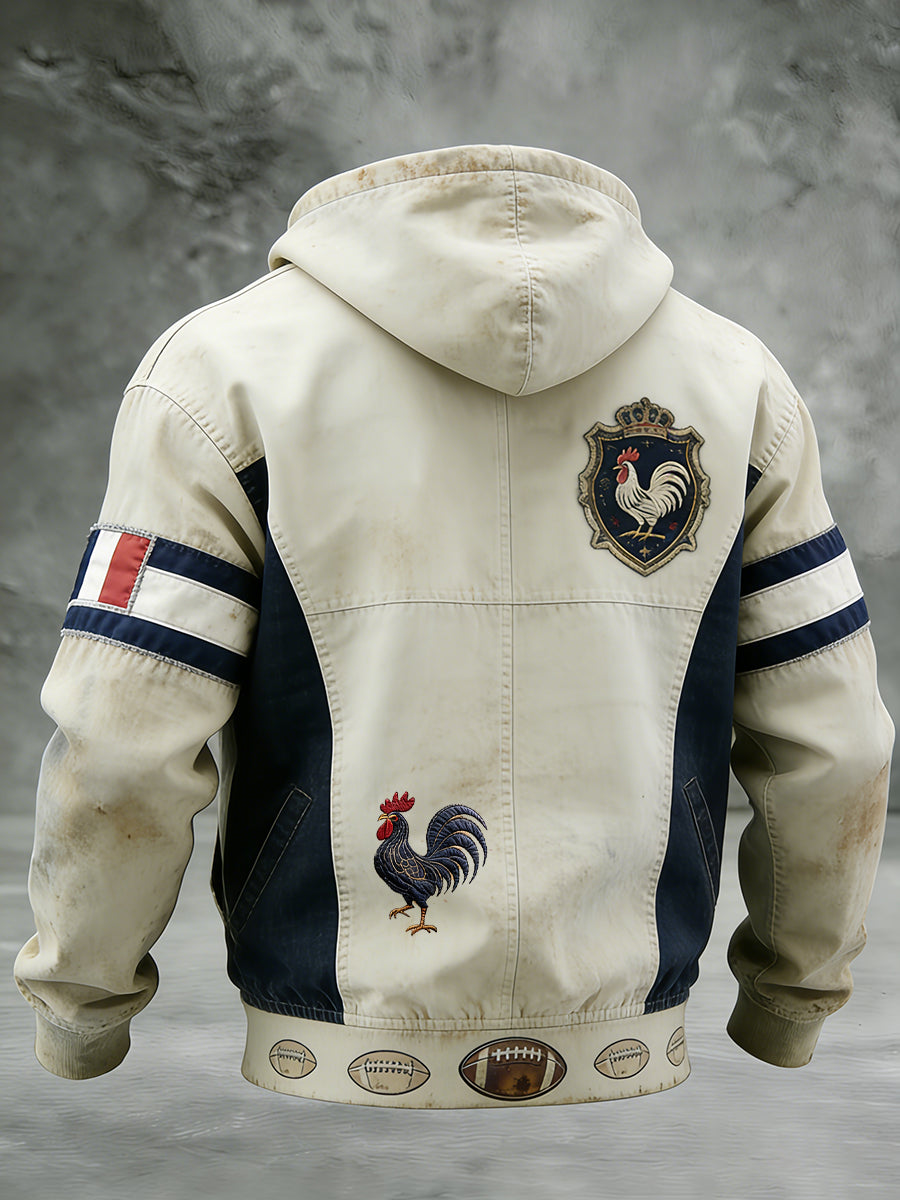 Sweat-shirt décontracté et confortable rétro style rugby français