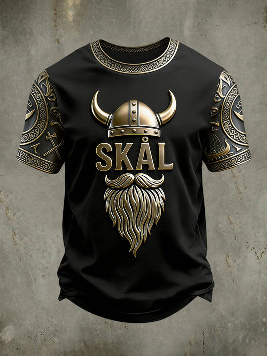 T-shirt manches courtes viking pour hommes