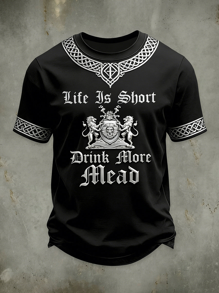 T-shirt manches courtes viking pour hommes