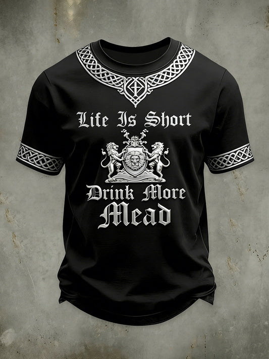 T-shirt manches courtes viking pour hommes