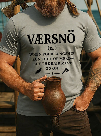 T-shirt manches courtes Viking Drinking pour hommes