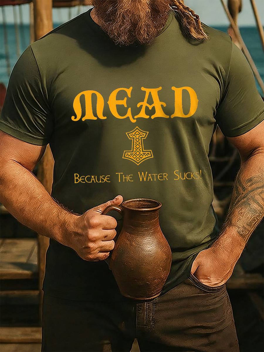 T-shirt manches courtes viking pour hommes