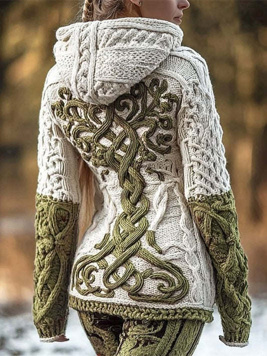 Sweat-shirt à capuche décontracté Celtic Knot Tree Of Life pour femme