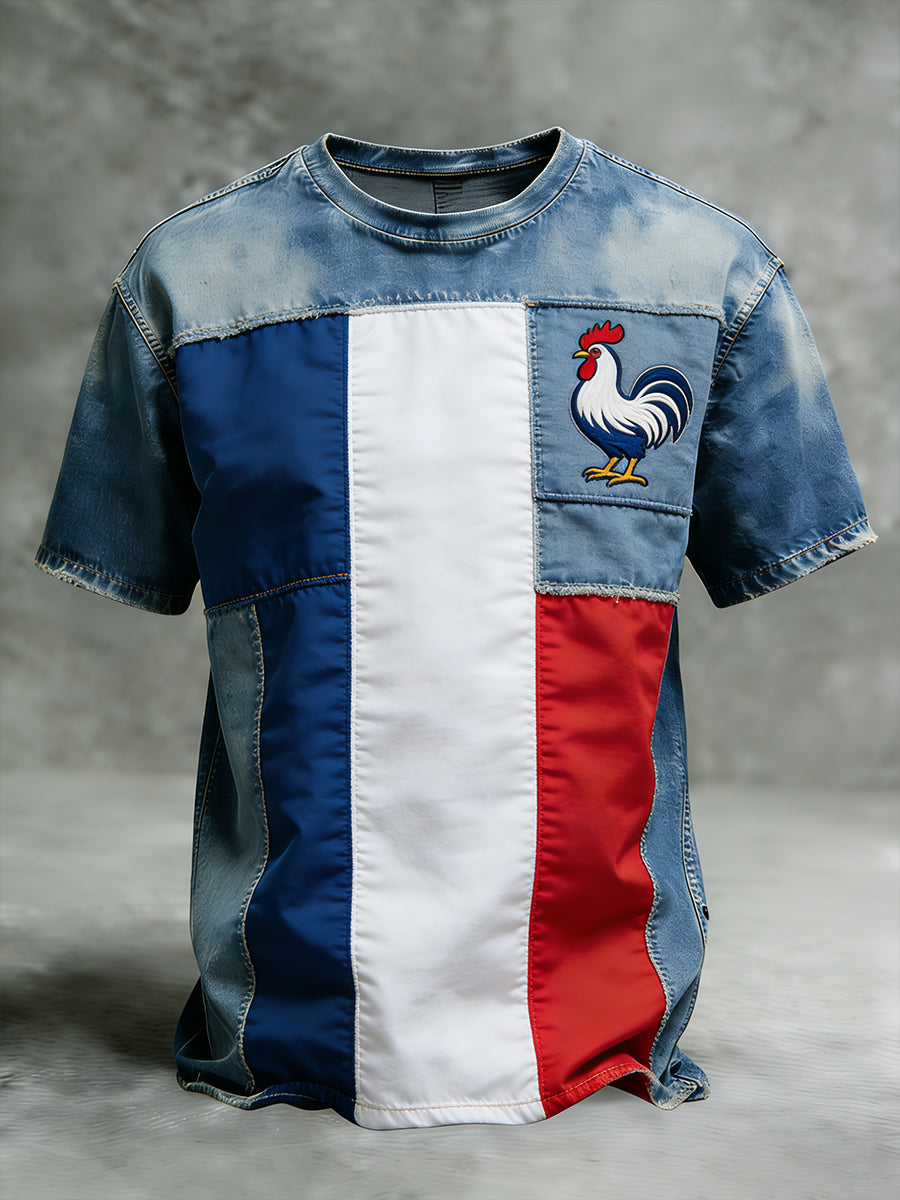T-shirt de rugby français pour hommes