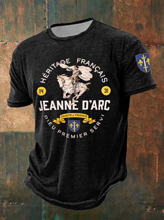 T-shirt à manches courtes Jeanne d’Arc pour homme