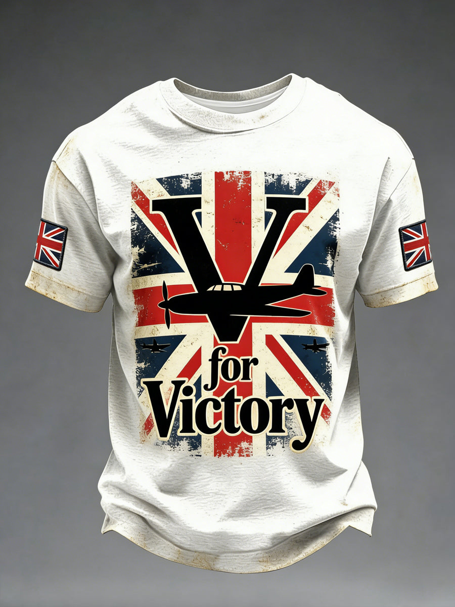 T-shirt imprimé V for Victory pour homme