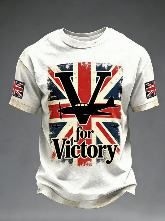 T-shirt imprimé V for Victory pour homme