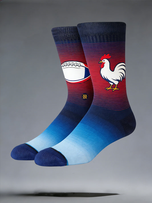 Chaussettes French Rugby Imprimé Unisexe