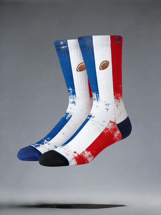 Chaussettes French Rugby Imprimé Unisexe