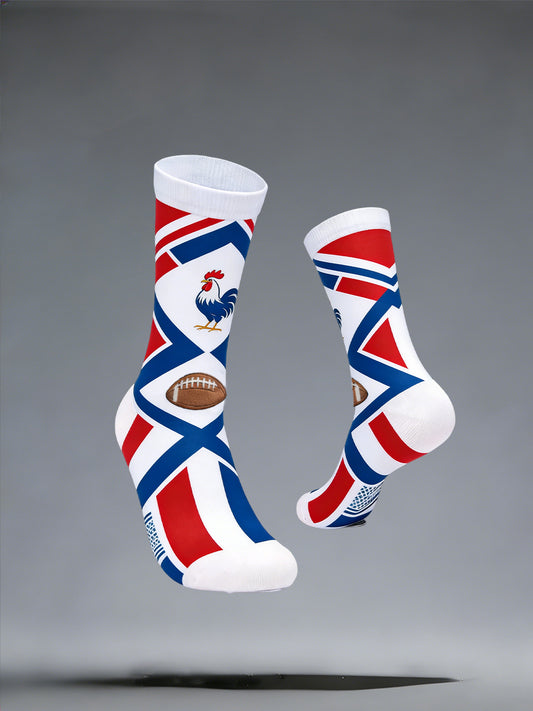 Chaussettes French Rugby Imprimé Unisexe