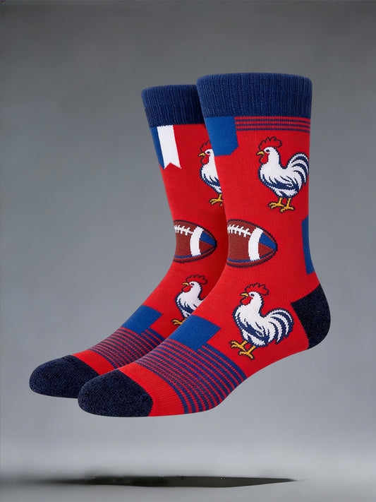 Chaussettes French Rugby Imprimé Unisexe