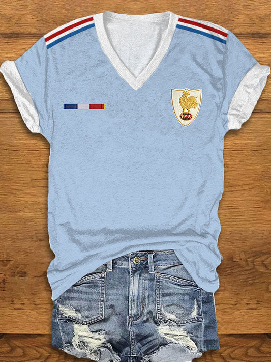 T-shirt à manches courtes France Rugby Femme
