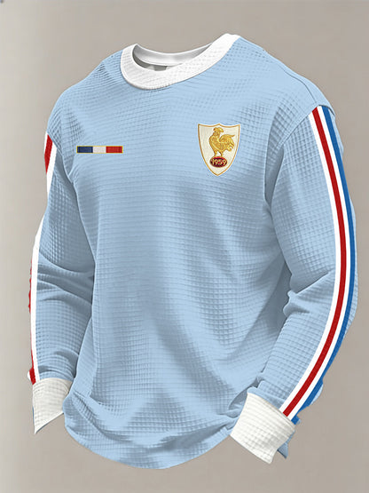 T-shirt à manches longues France Rugby Waffle Homme