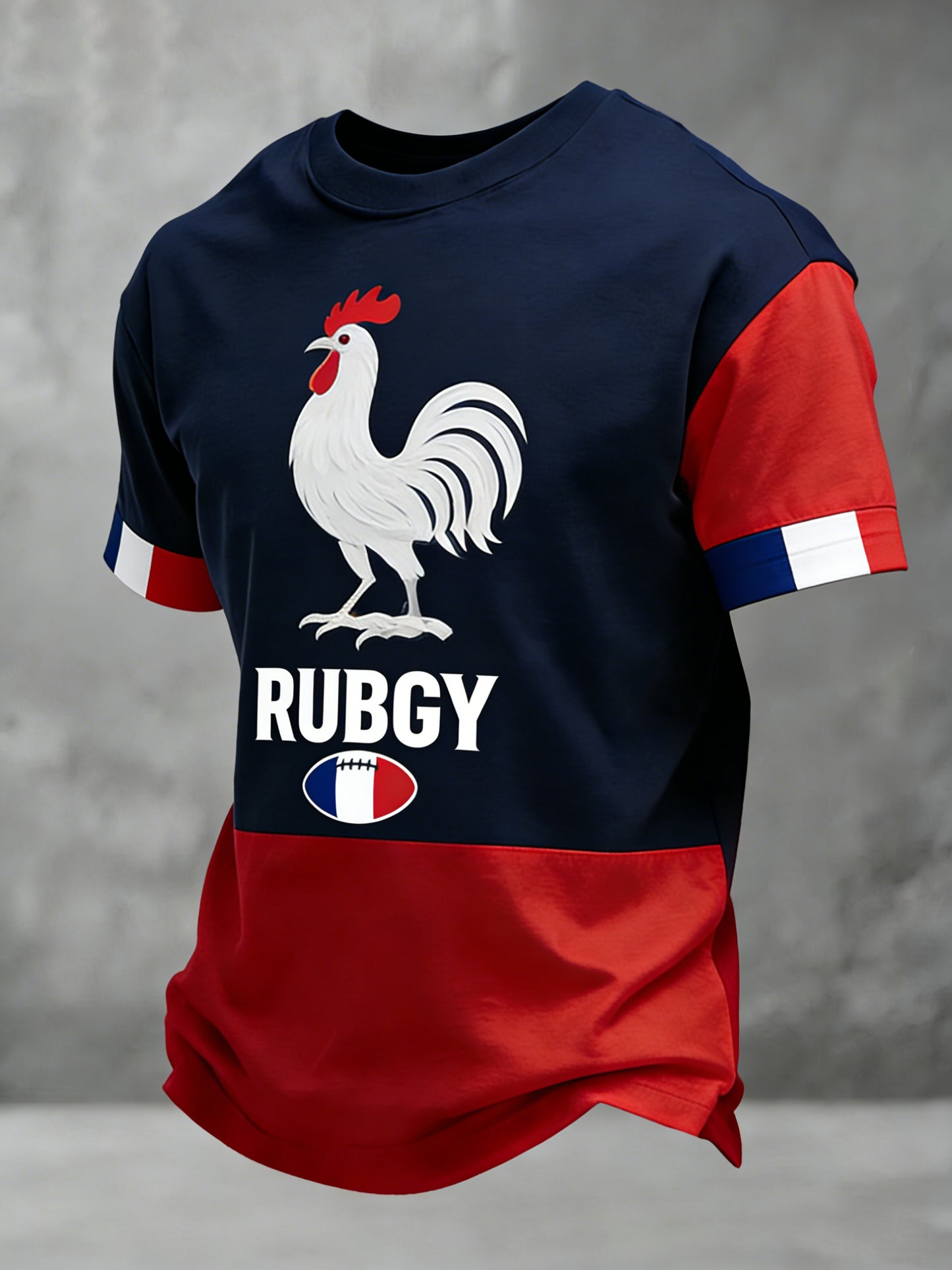 T-shirt imprimé de rugby pour hommes
