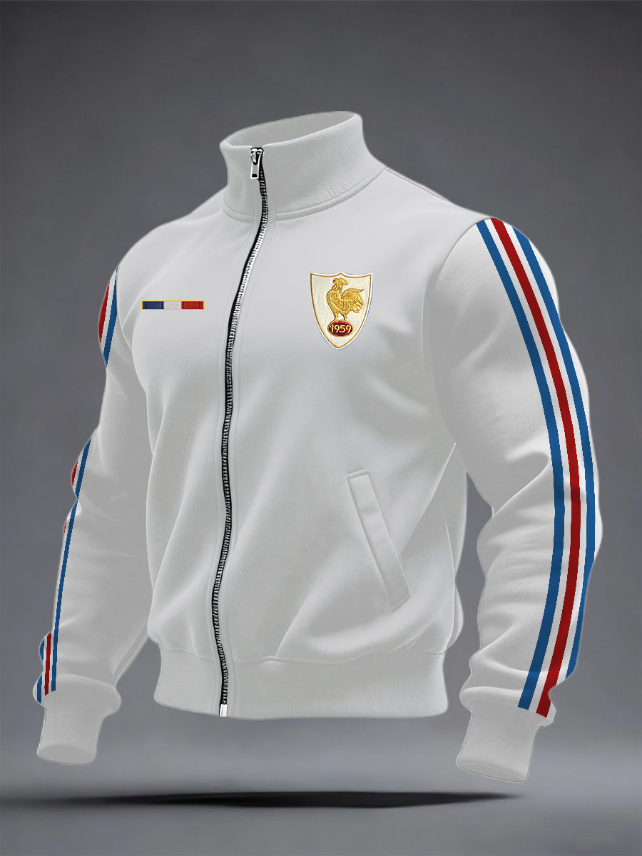 Veste zippée de rugby pour hommes, France