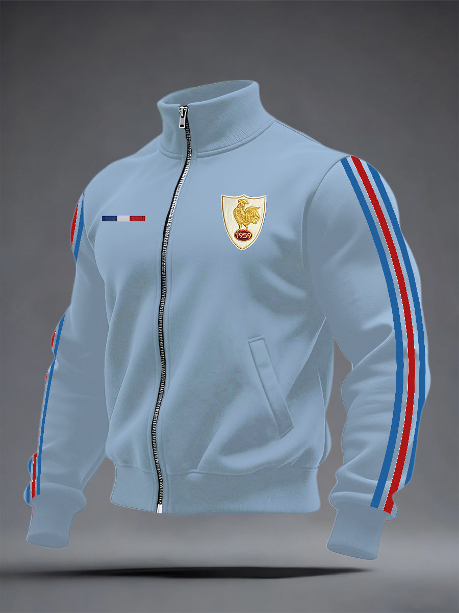 Veste zippée de rugby pour hommes, France