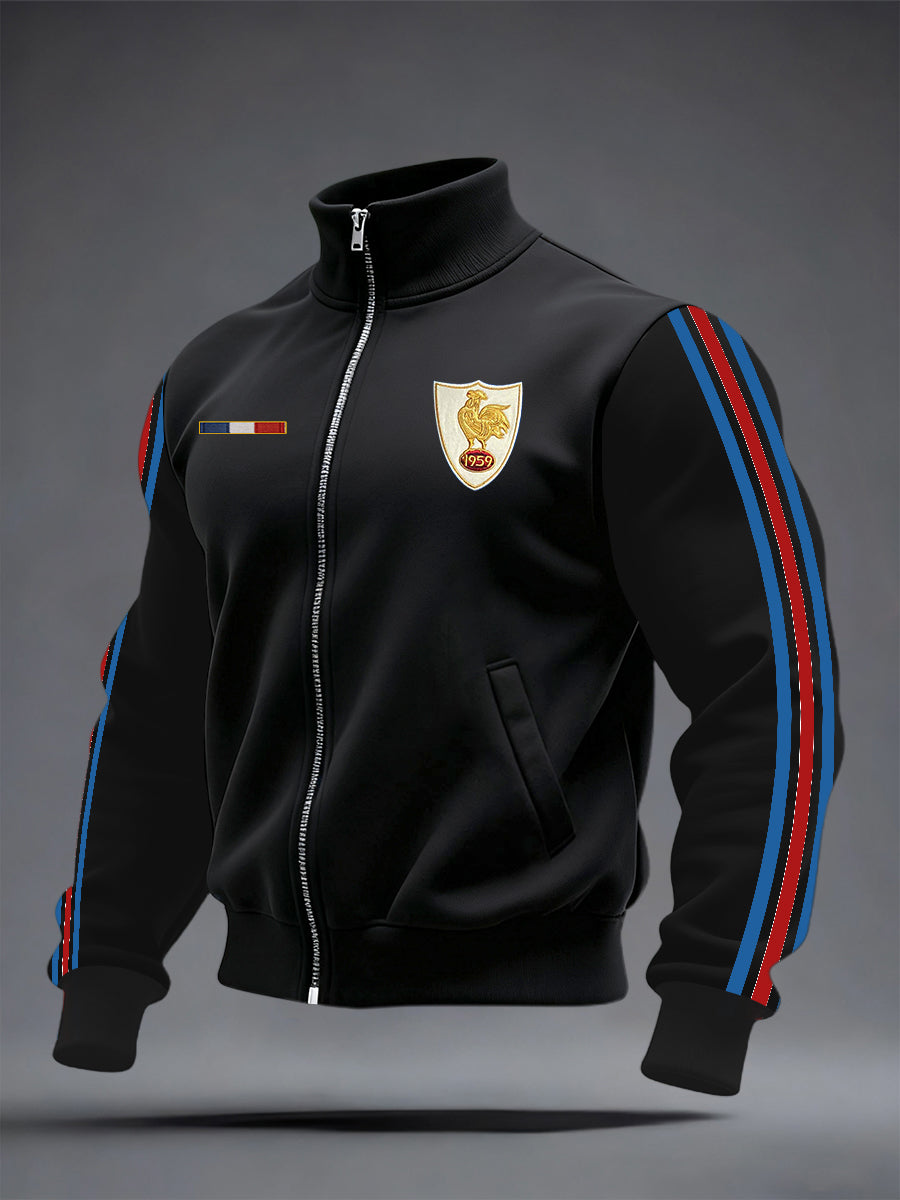 Veste zippée de rugby pour hommes, France