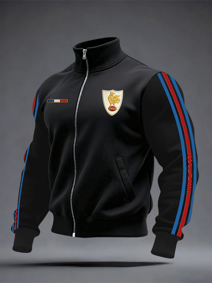 Veste zippée de rugby pour hommes, France
