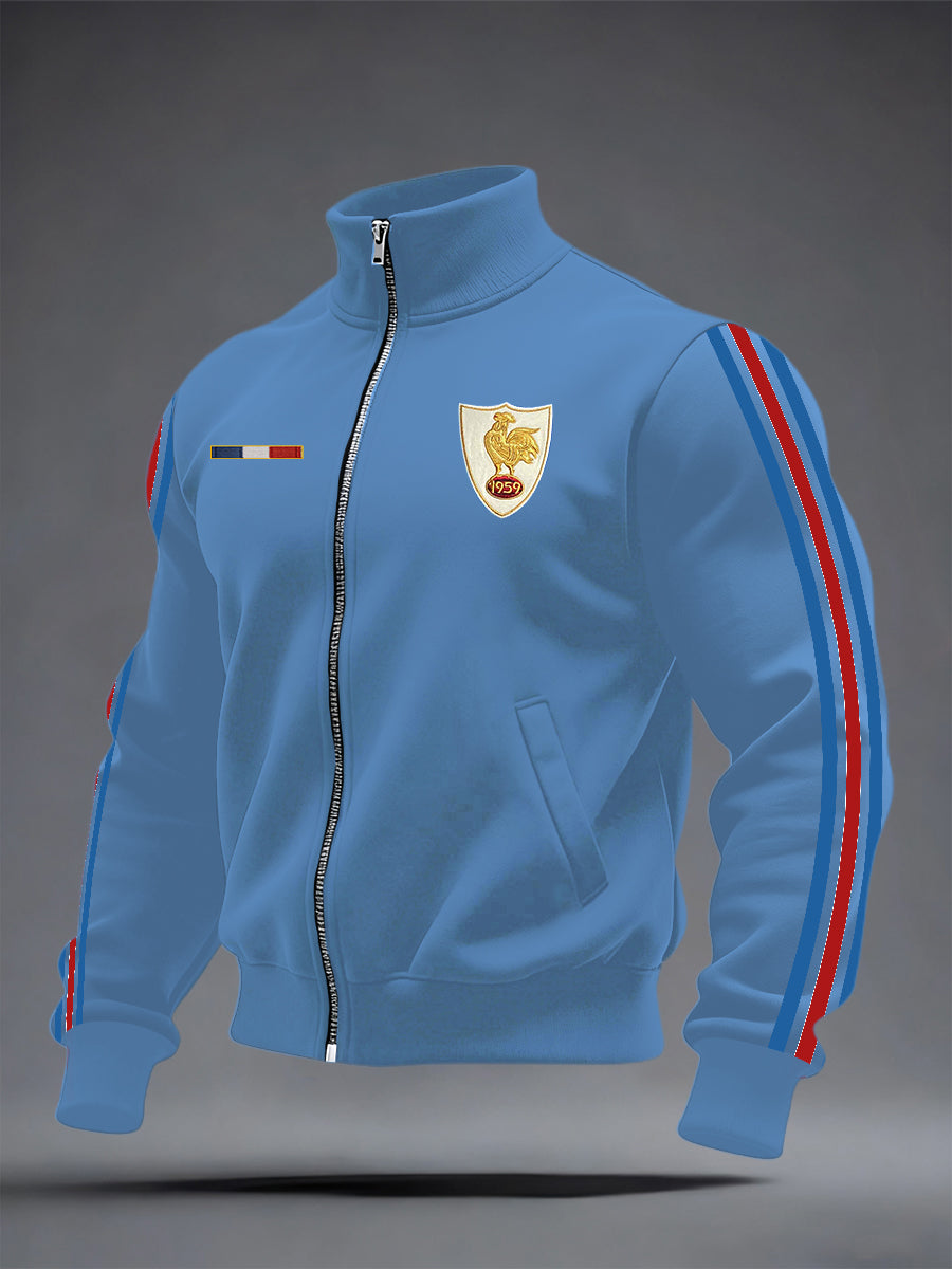 Veste zippée de rugby pour hommes, France