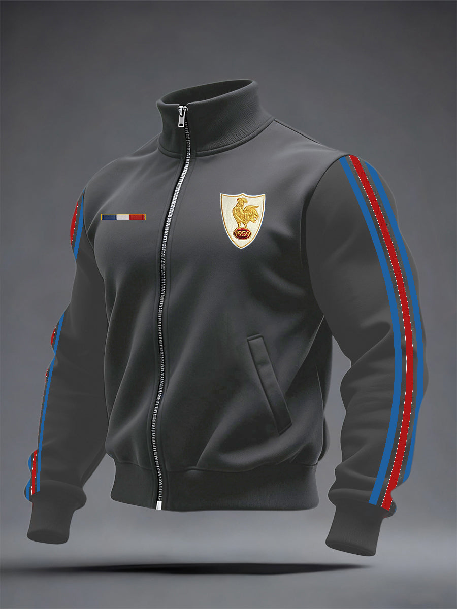 Veste zippée de rugby pour hommes, France