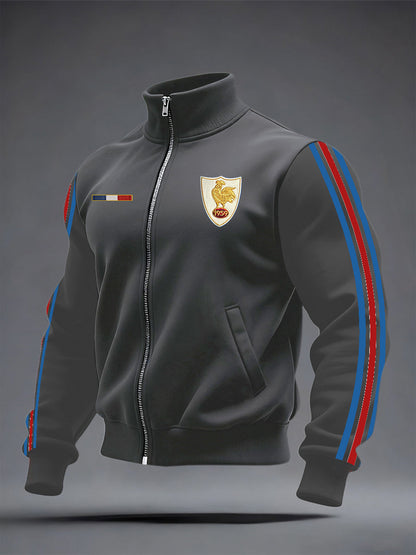 Veste zippée de rugby pour hommes, France