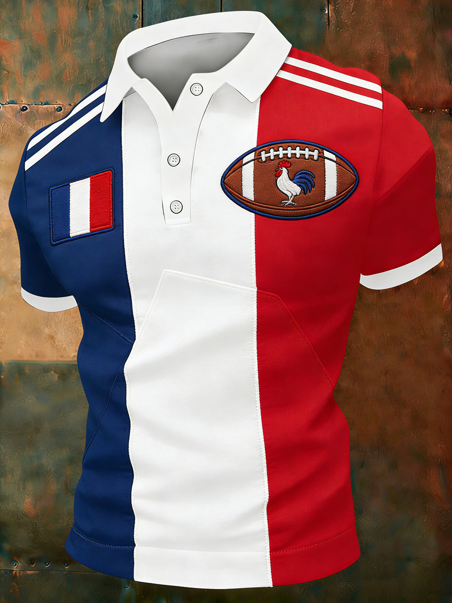Sweat-shirt rétro confortable sur le thème du rugby français