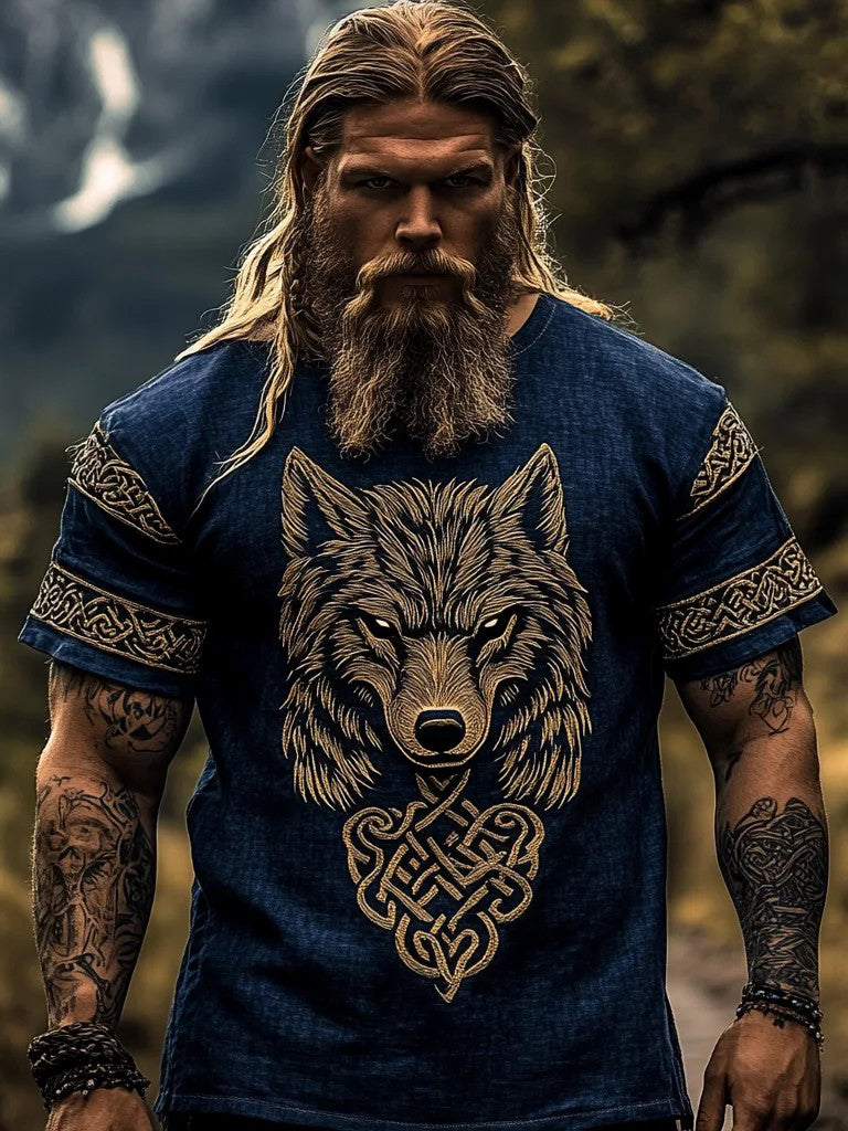 T-shirt imprimé Viking Homme