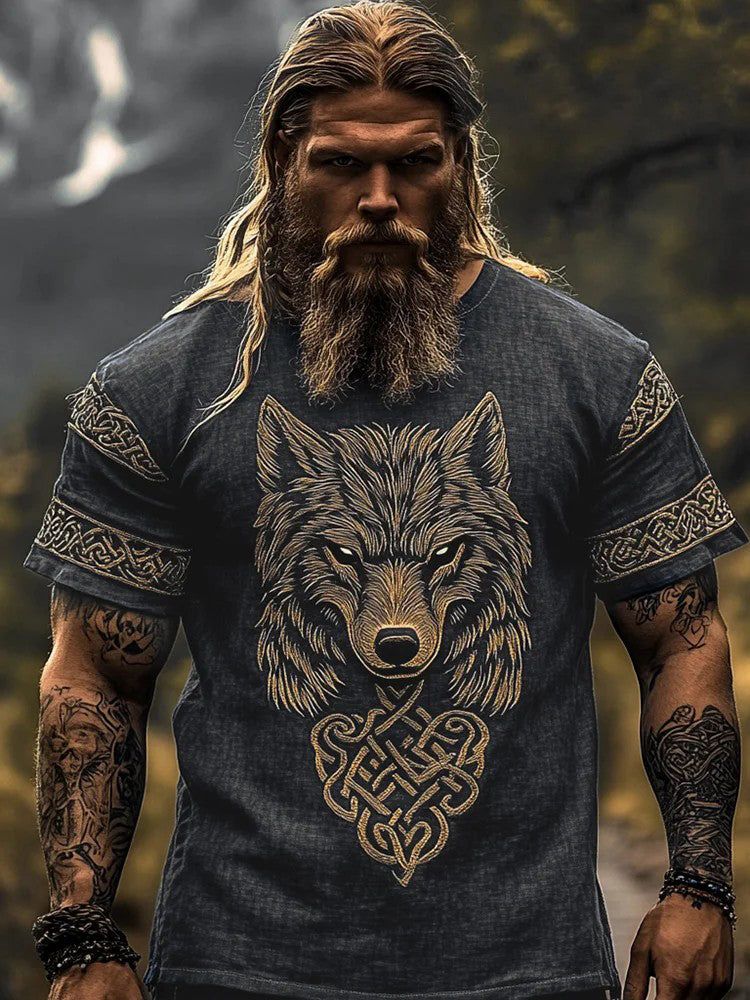 T-shirt imprimé Viking Homme