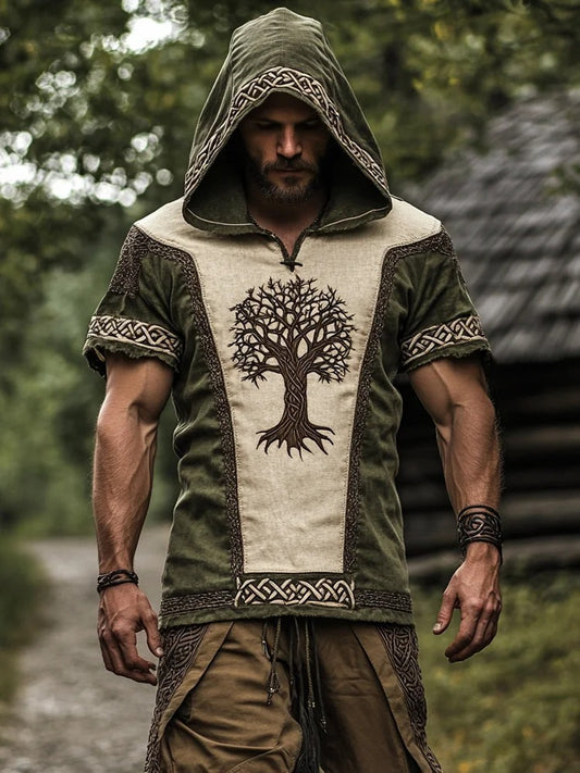 Chemise imprimée viking pour hommes