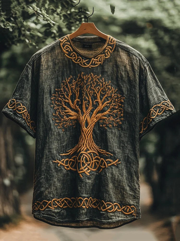 Chemise imprimée viking pour hommes