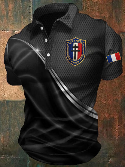 Chemise imprimée France pour homme