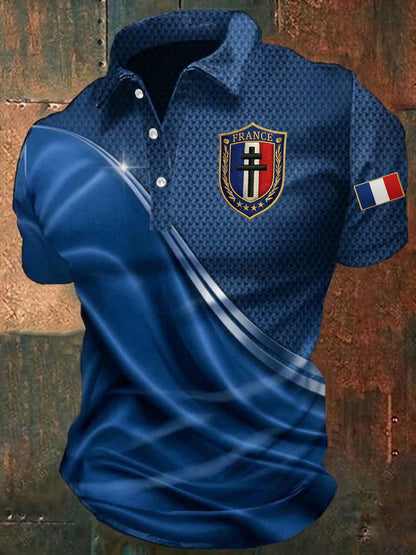 Chemise imprimée France pour homme