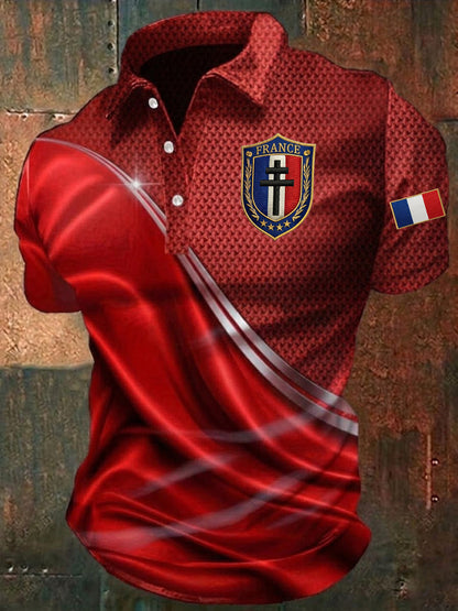 Chemise imprimée France pour homme