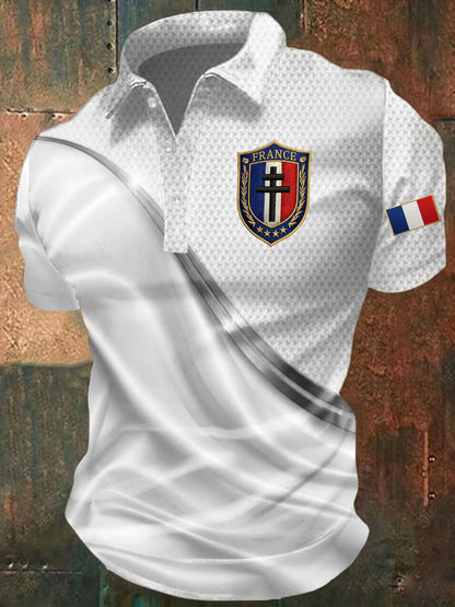 Chemise imprimée France pour homme