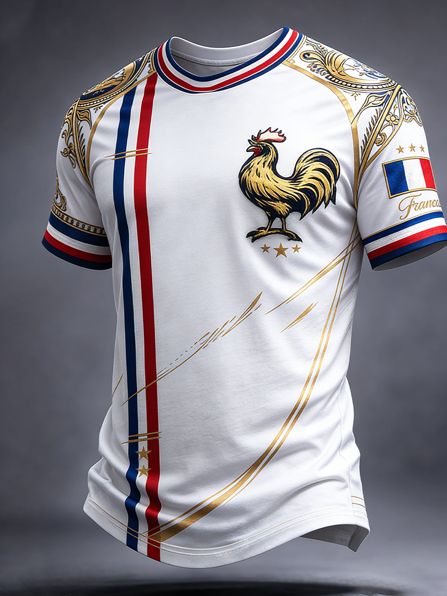 Affiche d’art rétro du football français Veste à capuche décontractée et confortable