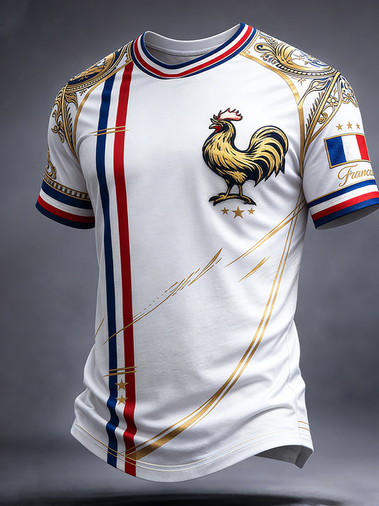 Affiche d’art rétro du football français Veste à capuche décontractée et confortable
